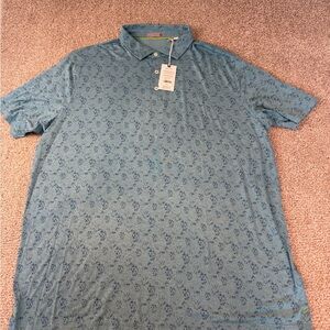 Stylish Blue Pattern Polo for Men
